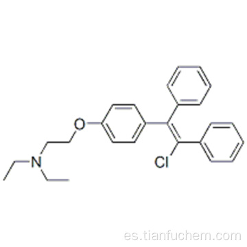 Etanamina, 2- [4- (2-cloro-1,2-difeniletenil) fenoxi] -N, N-dietil CAS 911-45-5